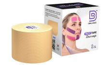 Кинейзио тейп BB Tape 5 см*5 м (Face Tape Бежевый)