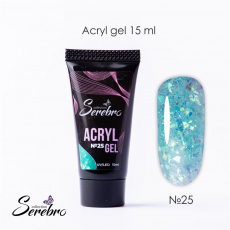Акригель Serebro 25 с шиммером, 15 мл*