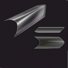 Типсы EDGE 500 штук прозрачные