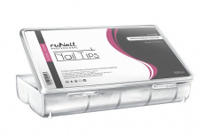 Типсы ruNail прозрачные в коробке 500 штук, арт. 0800