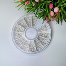 Бульонки металл каруселька (серебро)