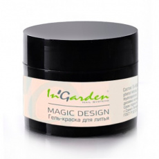 Гель-краска Ingarden для дизайна ногтей, литье (черная), 4 гр*