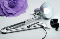 Лампа для бликов+лампочка 6500 К СЕРЕБРО