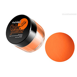 Пудра акриловая ruNail флуоресцентная оранжевая (арт.0062), 7 гр