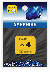 Стразы MILV ss4 Sapphire 50 шт