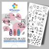 Пластина Bloom для стемпинга 025 Кис-кис