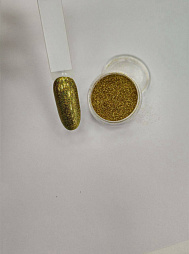 Пыль для дизайна золото голография