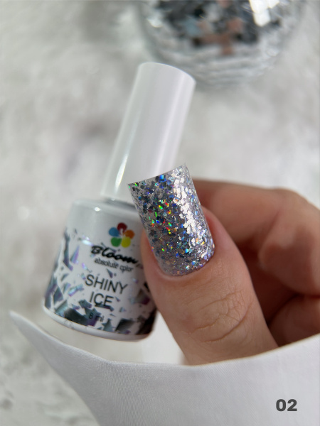 Гель-лак Bloom Shiny ice 02, 8 мл - «Bloom»
