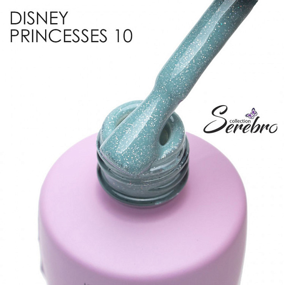 Гель-лак Serebro Disney princesses 010, 8 мл Мулан