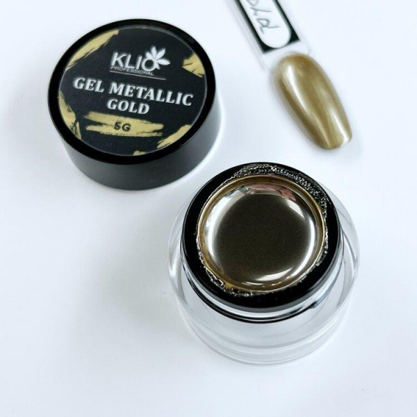 Гель-краска Klio METALLIC GOLD, 5 гр - «Bloom»
