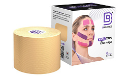 Кинейзио тейп BB Tape 5 см*5 м (Face Tape Бежевый)