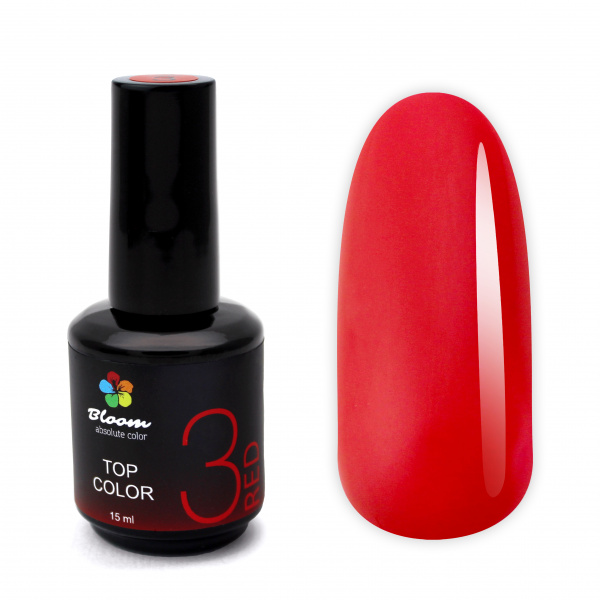 Топ Bloom COLOR №3 Красный, 15 мл - «Bloom»