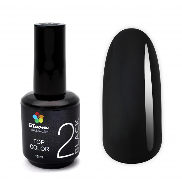 Топ Bloom COLOR №2 Черный, 15 мл - «Bloom»