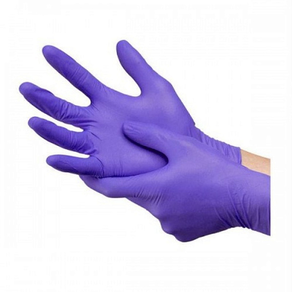 Перчатки Mediok нитрил S фиолетовые 50 пар