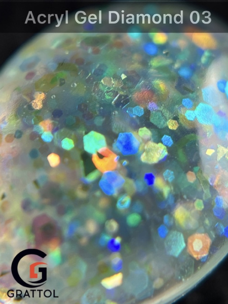 Акригель Grattol Diamond 03, 30 мл* - «Bloom»