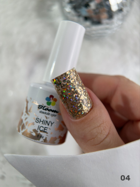 Гель-лак Bloom Shiny ice 04, 8 мл - «Bloom»