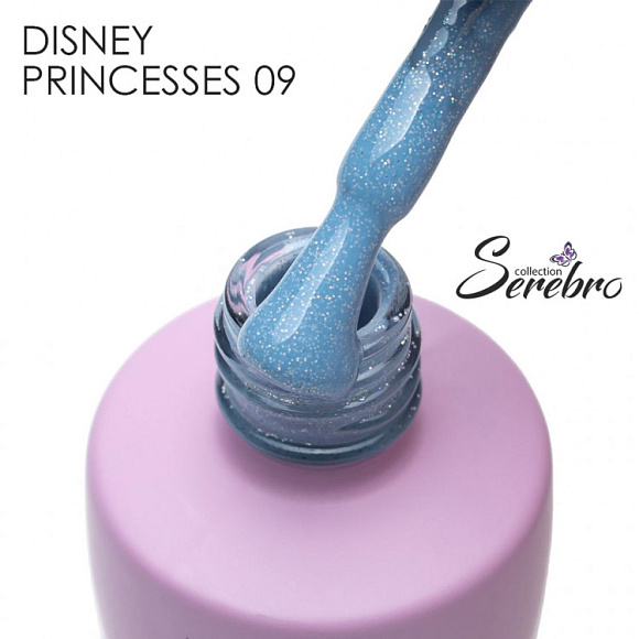 Гель-лак Serebro Disney princesses 009, 8 мл Эльза
