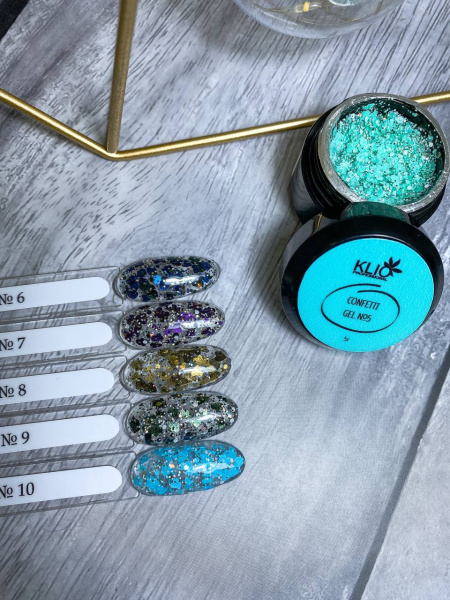 Гель Klio CONFETTI 06, 5 гр* - «Bloom»