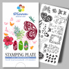 Пластина Bloom для стемпинга 033 Цветочный сад