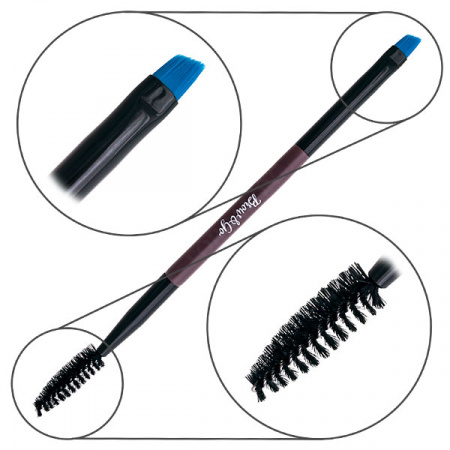 Кисть Brow&Go скошенная с щеточкой