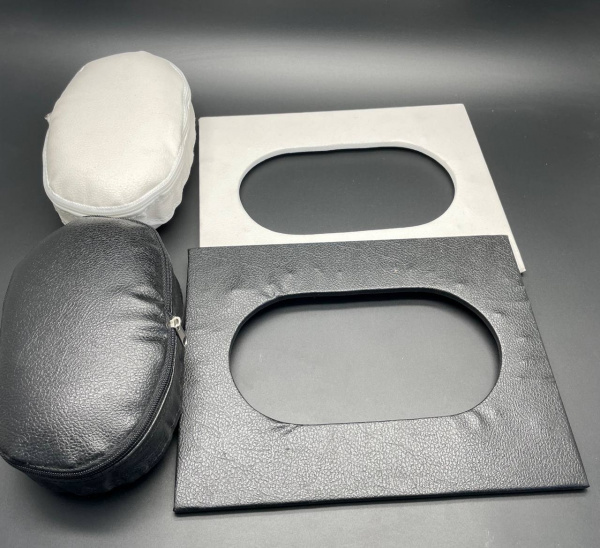 Заглушка MASS STOL с фиксатором для кушетки (черная) - «Bloom»