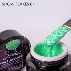 Гель-лак Serebro Snow flakes 04, 5 мл