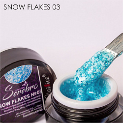 Гель-лак Serebro Snow flakes 03, 5 мл