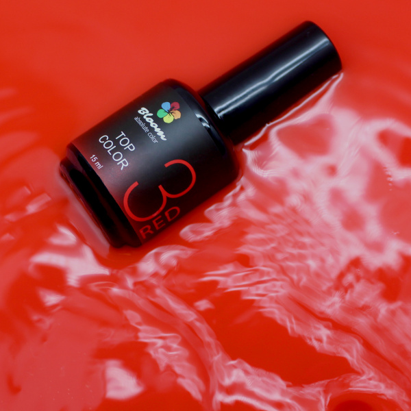 Топ Bloom COLOR №3 Красный, 15 мл - «Bloom»