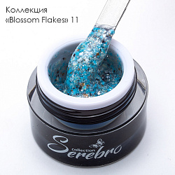 Гель-лак Serebro Blossom flakes 011, 5 мл*