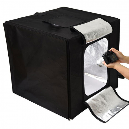 Фотобокс большой черный 65*65*65см* - «Bloom»