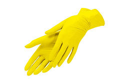 Перчатки Mediok нитрил XS желтые (Solare) 50 пар