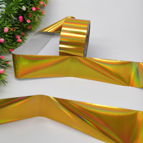 Фольга переводная Bloom 1м глянцевая "Золото звездочки" - «Bloom»