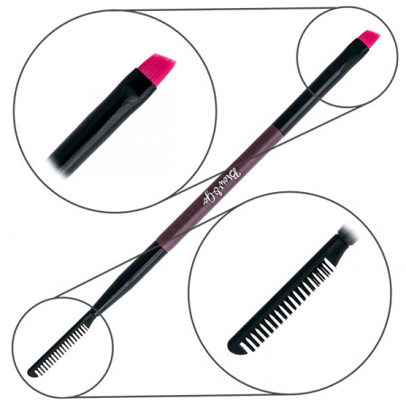 Кисть Brow&Go скошенная с расческой