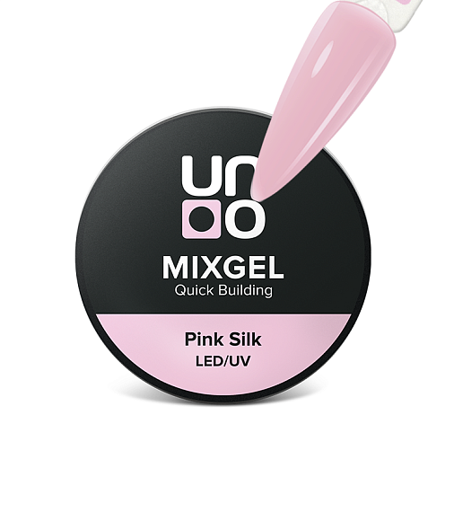 Гель UNO полиакриловый MIXGEL Pink Silk, шайба 30 мл