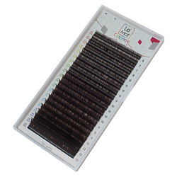 Ресницы Le Maitre темный шоколад MIX D 0,10*7-12 мм