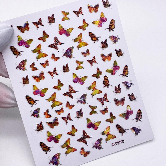 Наклейки ZOO "Бабочки 3D" арт.1625