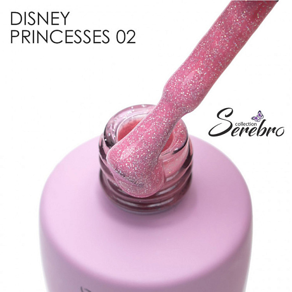 Гель-лак Serebro Disney princesses 002, 8 мл Аврора