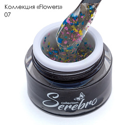 Гель-лак Serebro Flowers 07, 5 мл