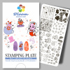 Пластина Bloom для стемпинга 041 Вкусное настроение