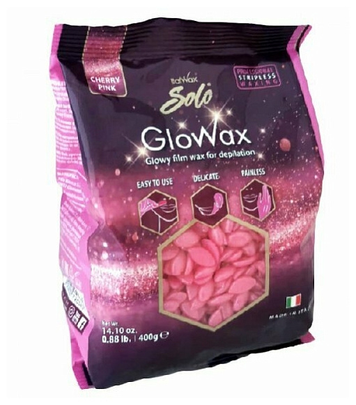Воск ItalWax синтетический пленочный Solo GloWax Вишня, 400 гр