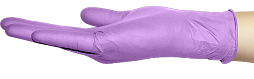 Перчатки Mediok нитрил M пурпурные 50 пар