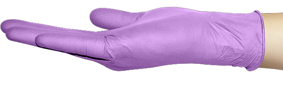 Перчатки Mediok нитрил M пурпурные 50 пар