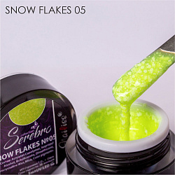 Гель-лак Serebro Snow flakes 05, 5 мл