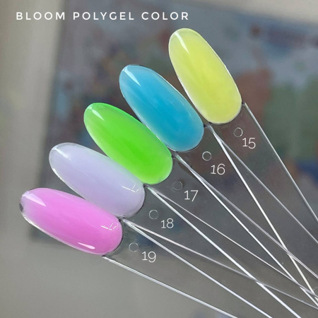 Полигель Bloom 12 гр №16 голубой - «Bloom»