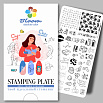 Пластина Bloom для стемпинга 039 Мама и малыш