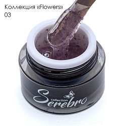 Гель-лак Serebro Flowers 03, 5 мл