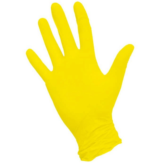 Перчатки MedComfort нитрил S желтые 50 пар