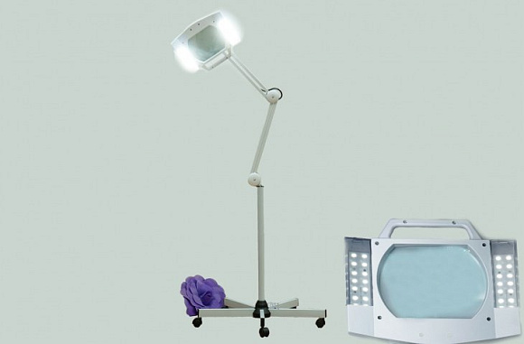 Лампа-лупа напольная LED K-2, квадратная*